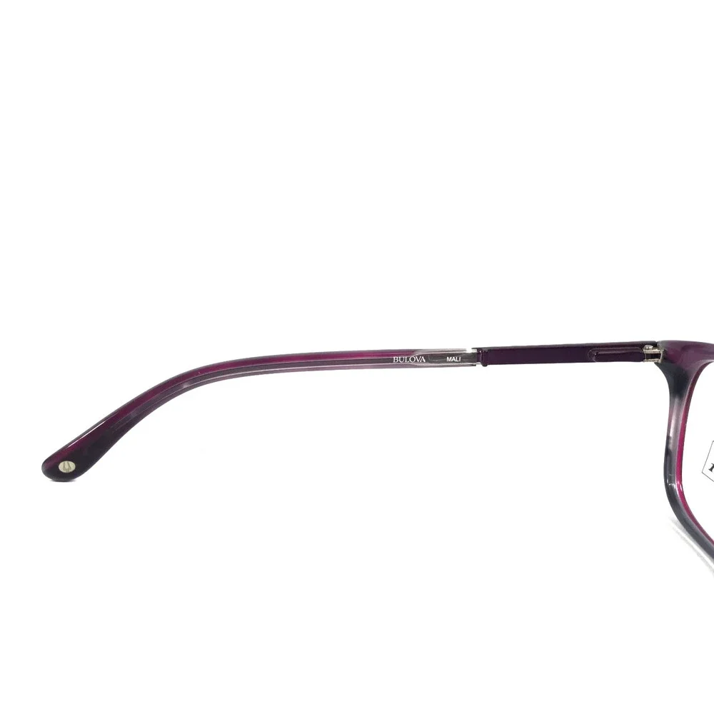 Bulova Eyeglasses Frames MALI PLUM Purple Gray Cat Eye Full Rim 51-16-140